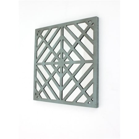 Teton Home Square Mirror Wall Decor - Blue WD-102